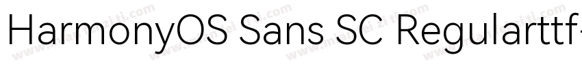 HarmonyOS Sans SC Regularttf字体转换